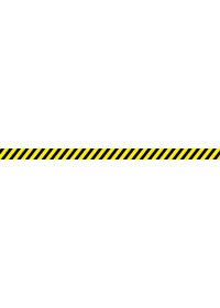 Naklejka z laminatem 100x5cm TAŚMA OSTRZEGAWCZA
