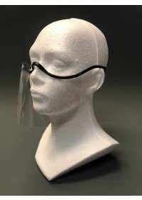 Mini Przyłbica na nos Okulary Czarna